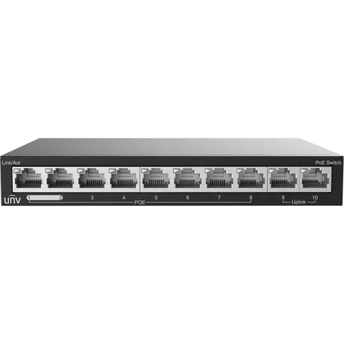 SWITCH POE DE 8 PUERTOS 100MBPS + 2 PUERTOS 100MBPS DE ENLACE UPLINK MAX. POE POWER 88W - MAX 30 W P/PUERTO