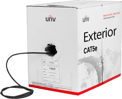 [CAB-LC2110B-IN] CABLE UTP CAT5E EXTERIOR COLOR NEGRO - 25AWG- ISO/IEC 11801 - (100% COBRE) - 305M