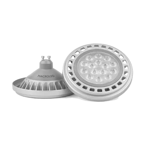 AR111 - 15W - GU10 - Prem. Aluminio LC - 2700 k -1380 lm  Dimerizable Macroled