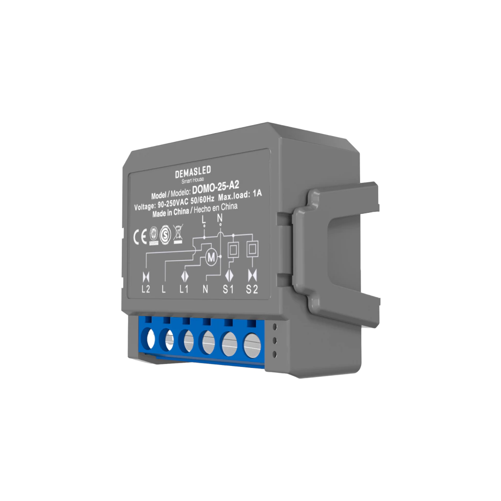 Módulo Smart Switch Wifi para cortinas 220W 1A 90-250V 2.4GHz