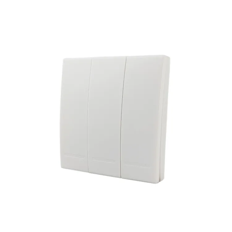 Tecla inalámbrica RF. 3 Efectos Smart House. Blanco