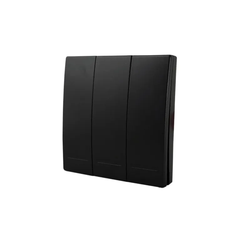 Tecla inalámbrica RF. 3 Efectos Smart House. Negro