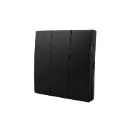 Tecla inalámbrica RF. 3 Efectos Smart House. Negro