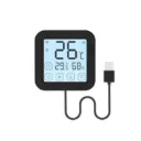 Smart WiFi e IR Termostato con pantalla Táctil. Negro
