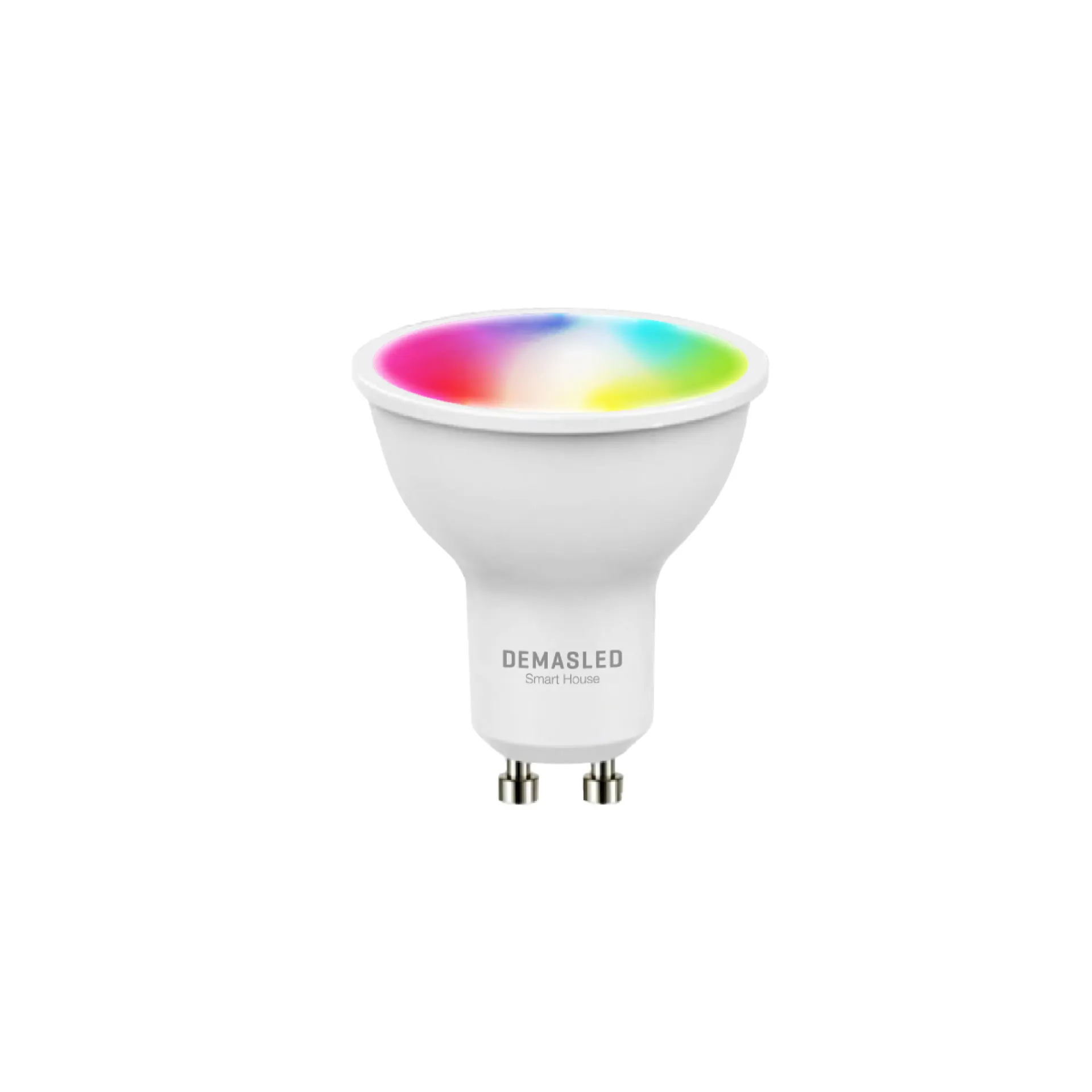 Lámpara LED GU10 5W 65mA  120° RGB-Blanco. 220V