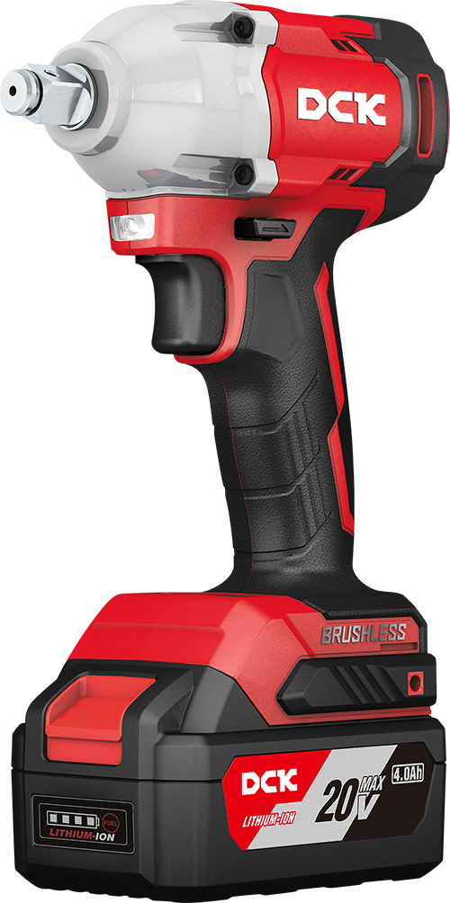 LLAVE DE IMPACTO INALAMBRICA POTENCIA 380W MAX. TORQUE 350Nm TAMAÑO DE PERNO ESTANDAR M12-M16 PESO 1.7KG MOTOR BRUSHLESS INCLUYE BOLSA DE HERRAMIENTAS NO INCLUYE BATERIA