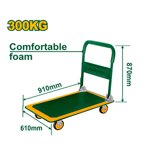 CARRETILLA DE PLATAFORMA PLEGABLE - CAPACIDAD: 300KGS - TAMAÑO EXTENDIDO: 910 X 610 X 870MM