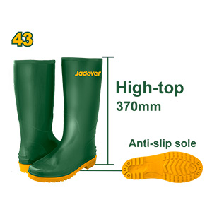 BOTAS DE LLUVIA - TALLE: 43 - 100% PVC VIRGEN - 100% IMPERMEABLE - RESISTENTE A ACEITES. ÁCIDOS Y ÁLCALIS