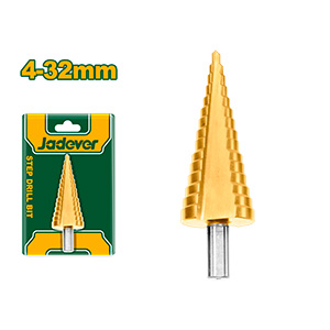 MECHA CÓNICA ESCALONADA - 4-32 MM - 2 MM/PASO - DIÁMETRO DEL VÁSTAGO: 10MM