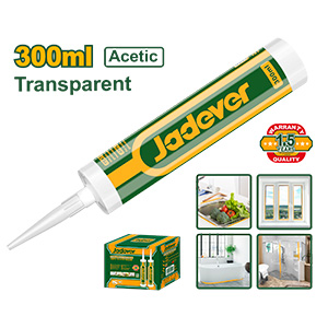SILICONA ACÉTICA PARA SELLAR - TRANSPARENTE - CAPACIDAD: 300 ML - FORMACIÓN DE PIEL: 5-10 MIN - TIEMPO DE CURADO: 20H - REFERENCIA: 23- 50% H.R.