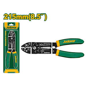 Pinza pelacables: 215mm(8.5 ) - Con borde para cortar alambre y tornillos