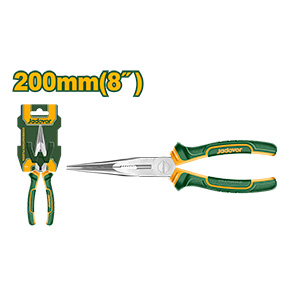 Pinza de punta larga: 200mm(8 ) Mango bicolor ergonómico