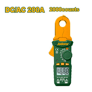 PINZA AMPERIMÉTRICA CC/CA - PANTALLA: 2000 CUENTAS - CORRIENTE CA / CC: 2A~200A - VOLTAJE CA: 2V~600V - VOLTAJE CC: 200MV~600 V - RESISTENCIA: 200~20M- CAPACITANCIA: 2NF~2MF - PRUEBA DE DIODO