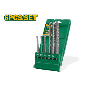 KIT DE 6 MECHAS PARA TALADRO PERCUTOR SDS PLUS - 6X110MM + 6X110MM + 8X110MM + 8X160MM + 10X160MM + 12X160MM