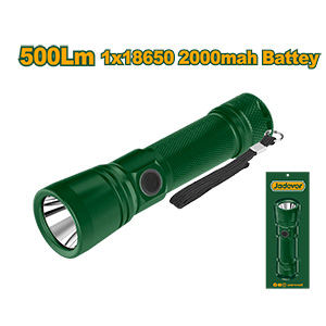 LINTERNA - BRILLO_ 500LM (ALTO) - 150LM (BAJO) - DISTANCIA DE IRRADIACIÓN: 130M - BATERÍA 2000MAH 18650 - TIEMPO: 3 HS (LUZ ALTA) - 4H (LUZ BAJA) - IP44 - TIPO C - DIÁMETRO / LONGITUD: 138MM / 37MM