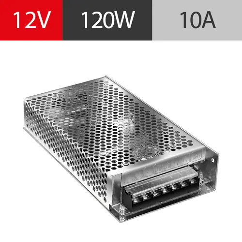 FUENTE POWERSWITCH 12V 10A GAB METALICO IP20