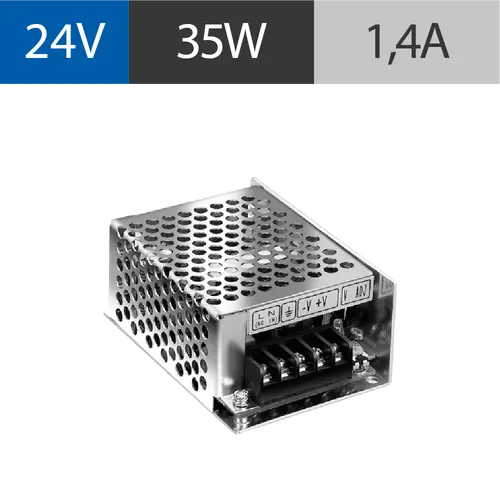 FUENTE POWERSWITCH 24V 1.5A GAB METALICO IP20
