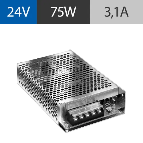 FUENTE POWERSWITCH 75W 24V 3A GAB METALICO IP20