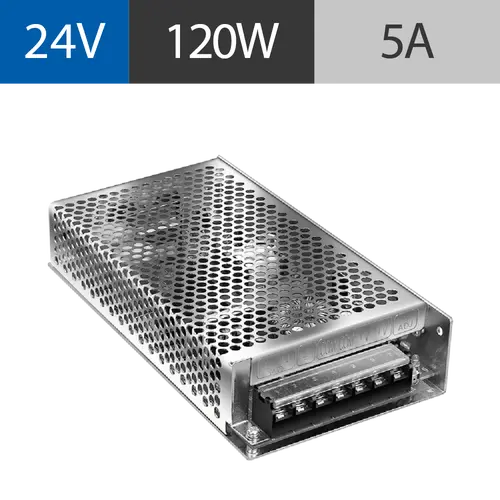 FUENTE POWERSWITCH 24V 5A GAB METALICO IP20