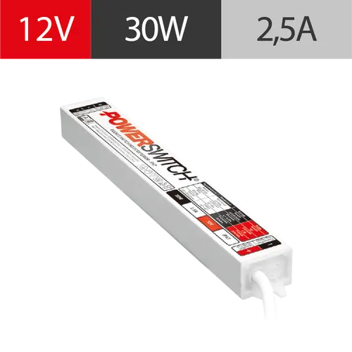 FUENTE POWERSWITCH EXTERIOR 12V 2.5A IP67