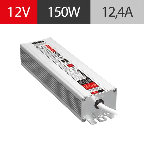 FUENTE POWERSWITCH EXTERIOR 12V 12.5A IP67