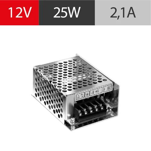 FUENTE POWERSWITCH 12V 2A GAB METALICO IP20