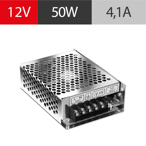 FUENTE POWERSWITCH 12V 4A GAB METALICO IP20