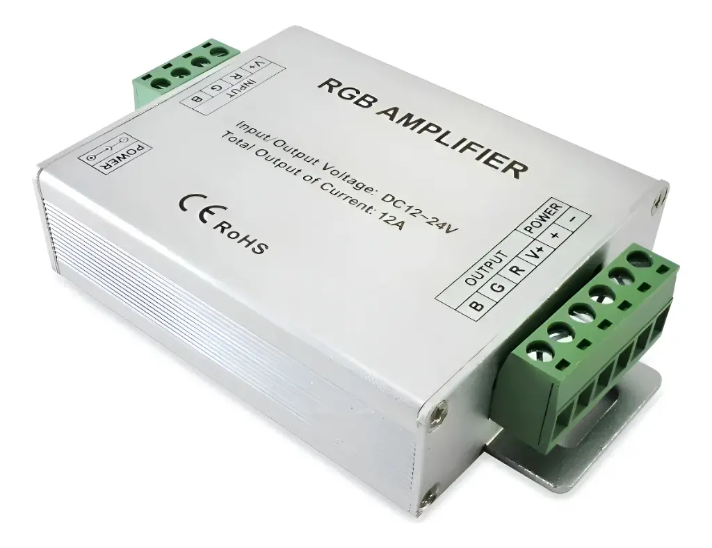 AMPLIFICADOR RGB - 12AMP (10 MTS) - DC12-24V
