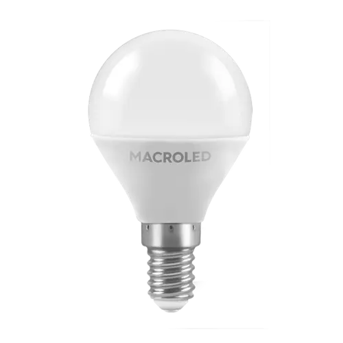 Lampara Macroled Gota G45 - E14 6w - LF 6500k