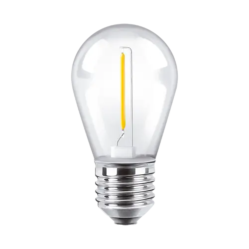 [BFS14- 1Y] BULBO S14 FILAMENTO MACROLED 1W E27 - AMARILLO