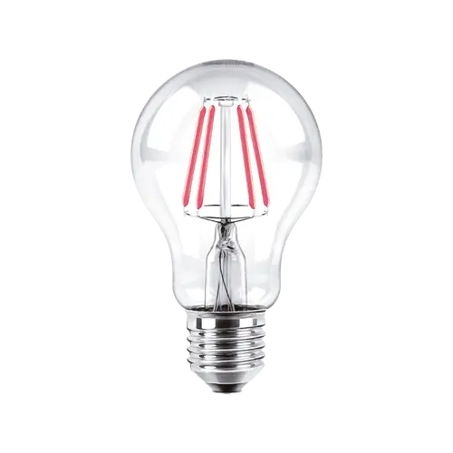 BULBO A60 FILAMENTO MACROLED 4W E27 AC180-265V ROJO