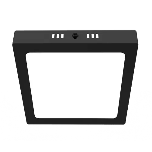 PANEL PLAFON NEGRO MACROLED 12W FRIO 6000K CUADRADO