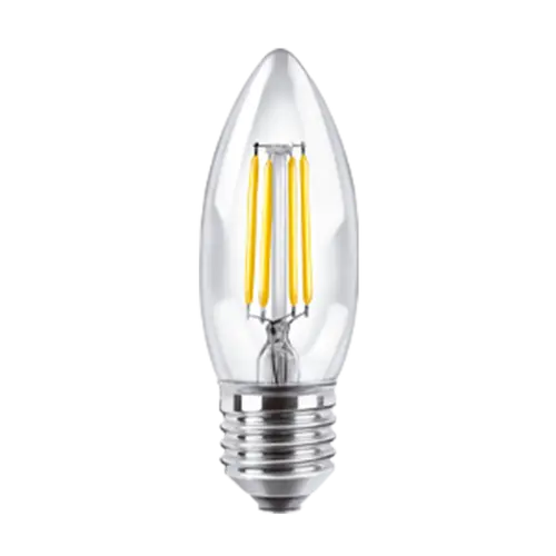 [BFC37-E27-4WW] VELA C37 FILAMENTO MACROLED 4W E27 AC180-265V CALIDO 2700K