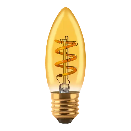 BULBO C37 FILAMENTO GOLDEN MACROLED 3W E27 AC180-265V AMBAR 2200K