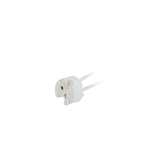 ZOCALO CERAMICO GU5.3 - G4 CON CABLE 15 CM