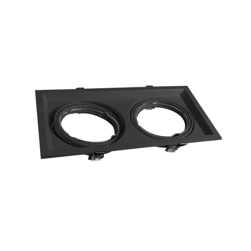 CARDANICO AR111 MACROLED DE EMBUTIR X2 MARCO NEGRO