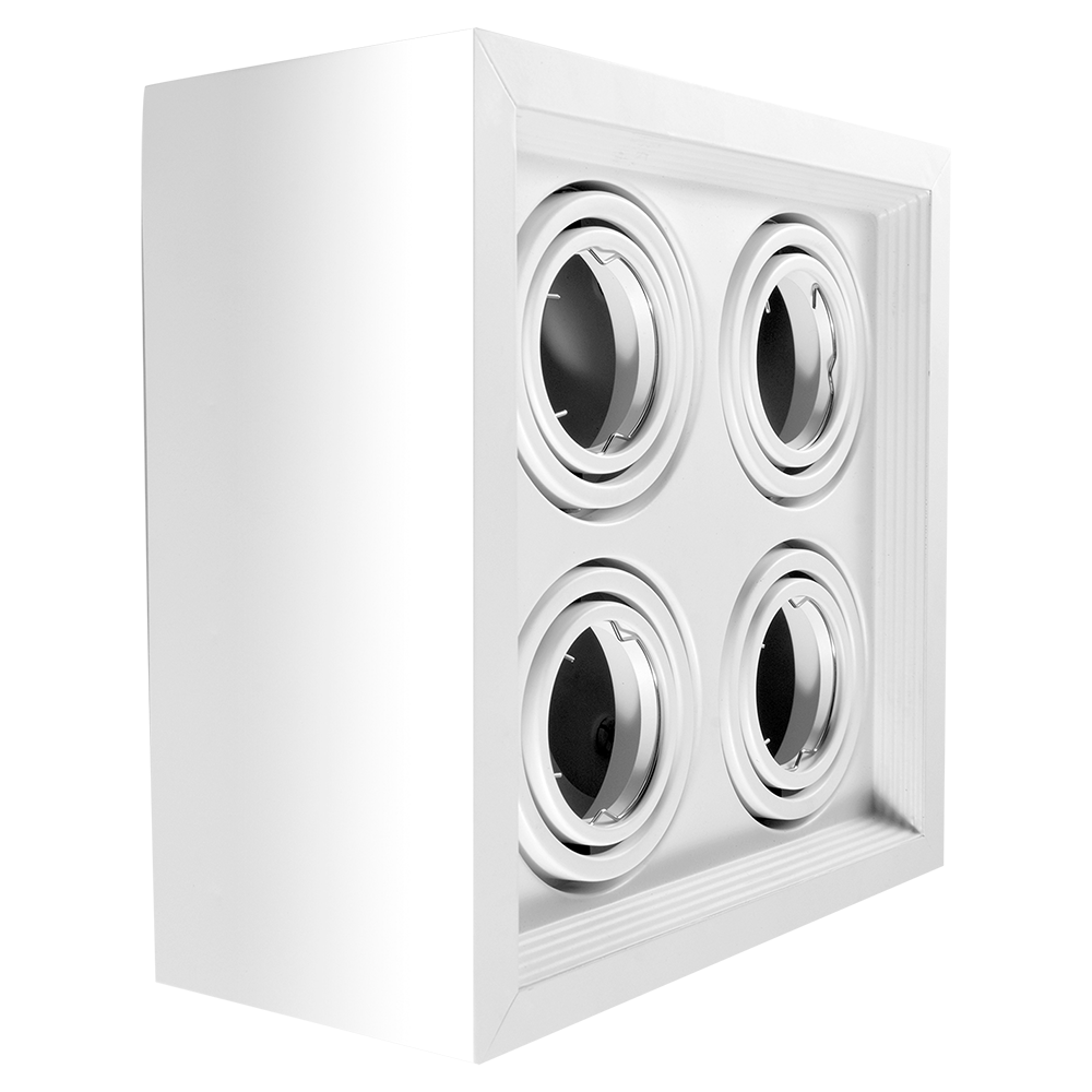 PLAFON CARDANICO DICRO X4 BLANCO