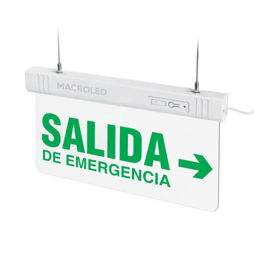 CARTEL DE SALIDA DE EMERGENCIA LUMINOSO (EMERGENCIA DERECHA)