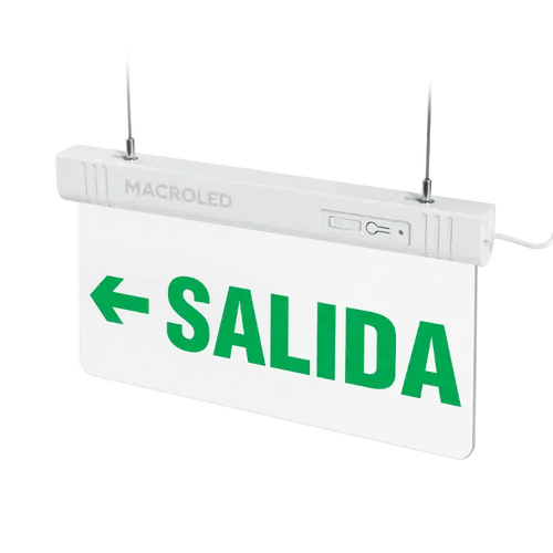 CARTEL DE SALIDA DE EMERGENCIA LUMINOSO (SALIDA IZQUIERDA)