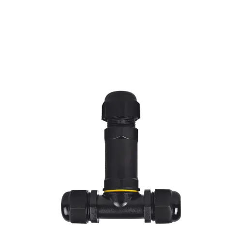 FICHA EMPALME IP65 3 PINES UV 1 ENTRADA 2 SALIDAS. AC 450V 32A. DIAM 8-12MM