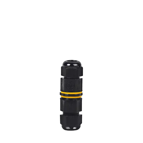 FICHA EMPALME IP65 3 PINES UV 1 ENTRADA 1 SALIDA. AC 450V 24A. DIAM 9-12MM