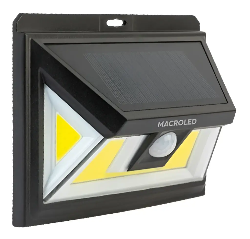 [ASPSM-5W-IP65-WW] ART SOLAR DE PARED 5W CON SENSOR DE MOVIMIENTO 2 FUNCIONES 3000K IP65
