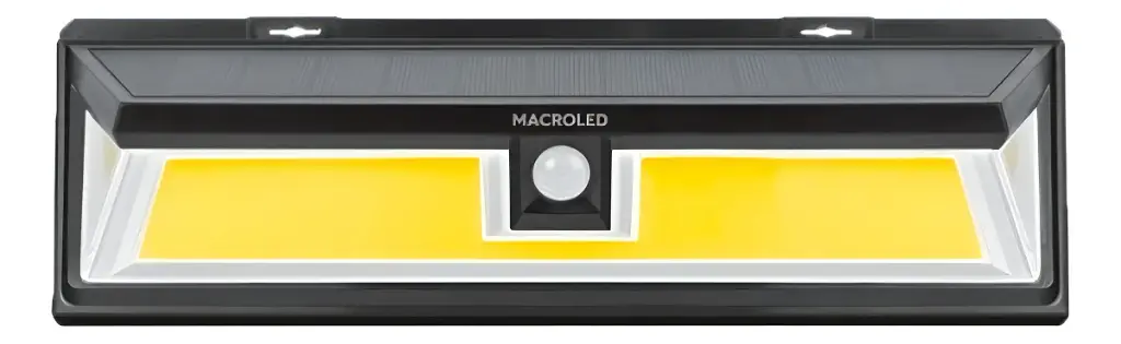 ART SOLAR DE PARED 10W CON SENSOR DE MOVIMIENTO 2 FUNCIONES 6500K IP65