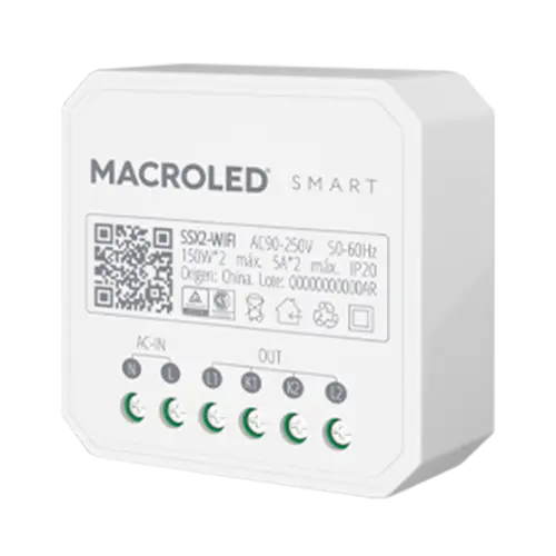 SMART SWITCH MACROLED AC90-250V 50/60HZ MAX 5A POR CANAL