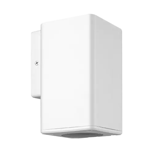 ART  APLICAR EXT. CUADRADO. COLOR BLANCO. UNIDIRECCIONAL. IP54. AC100240V. GU10. 9W MAX