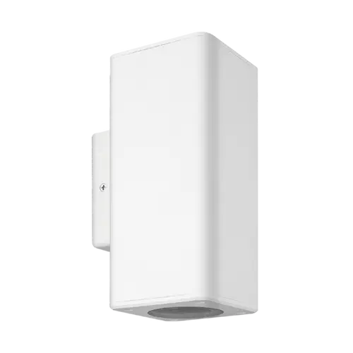 ART  APLICAR EXT. CUADRADO. COLOR BLANCO. BIDIRECCIONAL. IP54. AC100240V. GU10. 9W MAX