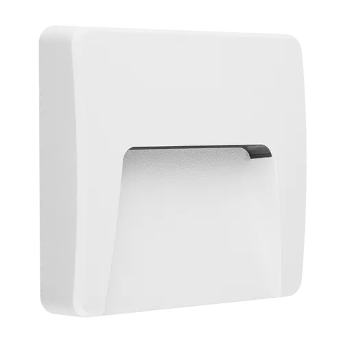 ART APLICAR EXT. CUADRADO. COLOR BLANCO. UNIDIRECCIONAL. IP65. AC100-240V. 3W 100LM. RA>80. BLANCO CALIDO