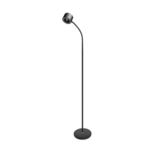 LAMPARA DE PIE NEGRO. 11W 700LM. AC100-240V. RA>80. 3 TEMP COLOR. DIMEABLE. MEMORIA ULTIMA FUNCION