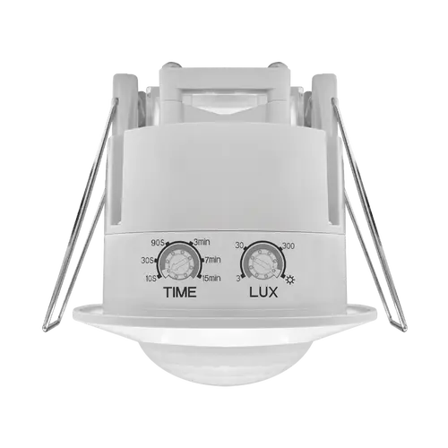 SENSOR DE MOV EMBUTIDO BLANCO MACROLED AC220-240V 1200W MAX. 6M DE ALCANCE. 360º.IP20