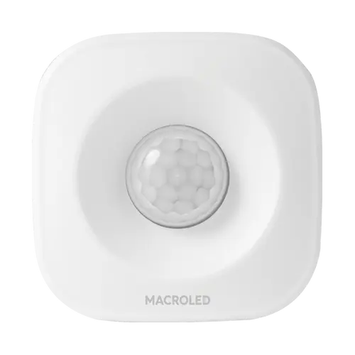 SENSOR DE MOV SMART TECHO BLANCO MACROLED. 5M DE ALCANCE. 360o. 3 PILAS AAA